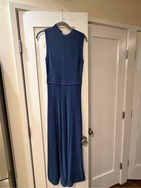 The Kooples Blue Knit Sleeveless Dress